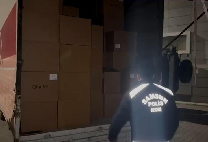 Samsun’da 650 kilo kaçak tütün ele geçirildi; 2 gözaltı