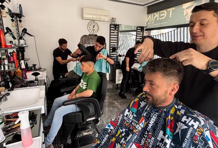 Berberlerde bayram mesaisi