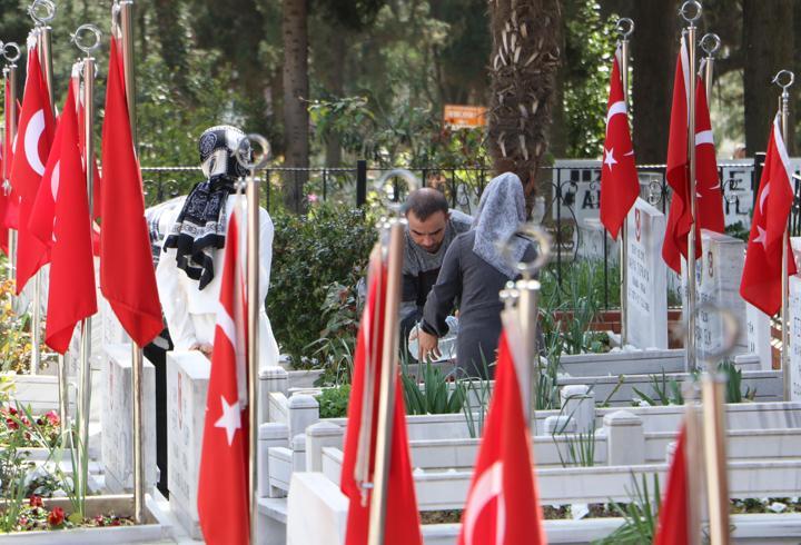 Samsun’da şehitliklerde arife yoğunluğu