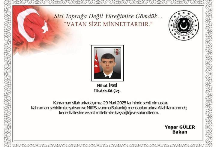 MSB: TCG Kemalreis gemisinde 1 asker şehit oldu