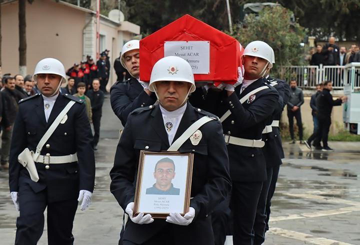 Şehit polis memuru Mesut Acar için tören düzenlendi
