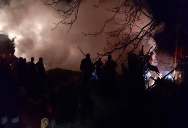 Bolu'da samanlıkta çıkan yangın söndürüldü