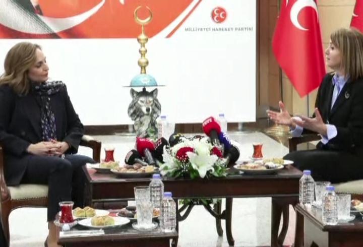MHP- DEM Parti ilk kez bayramlaştı