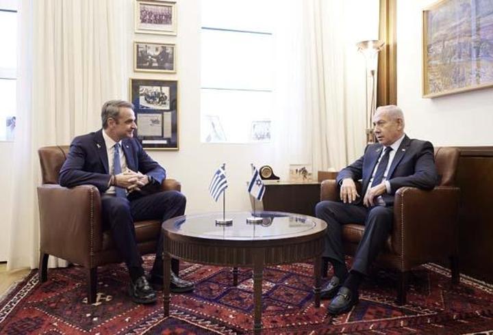 Yunanistan Başbakanı Miçotakis, Netanyahu ve Herzog ile görüştü
