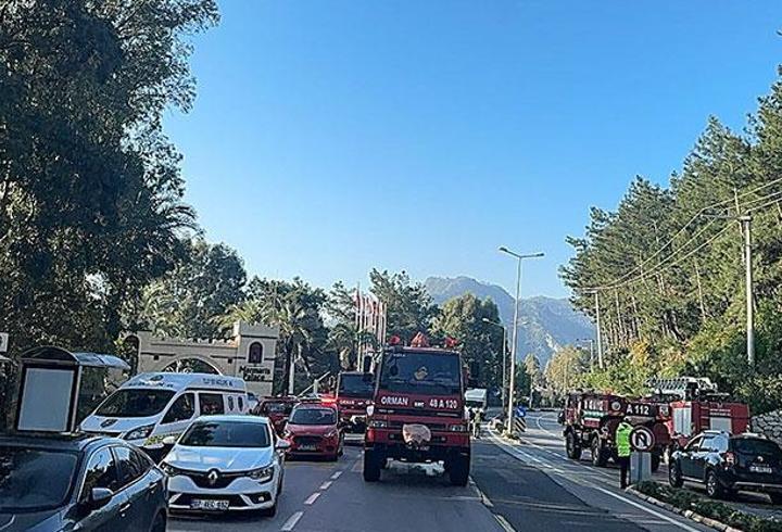 Marmaris'te otelde yangın; 6 kişi dumandan etkilendi