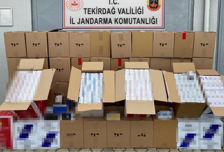 Tekirdağ’da 551 bin makaron ele geçirildi