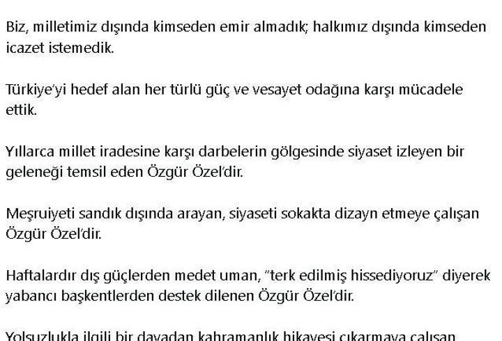 Bakan Fidan'dan Özel'in 'cunta' söylemine tepki
