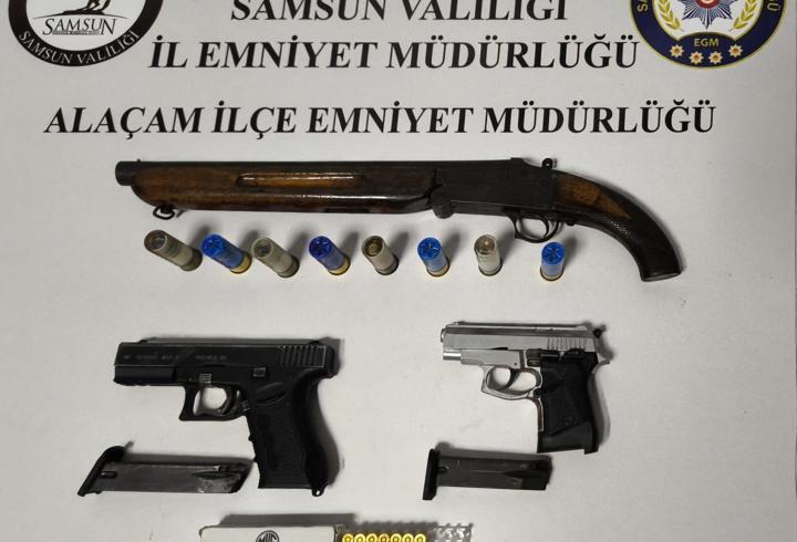 Samsun'da ruhsatsız silah operasyonunda 1 kişi yakalandı