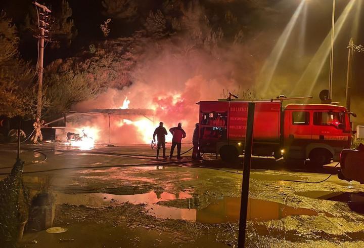 Balıkesir’de balık restoranındaki yangında 1 kişi yaralandı