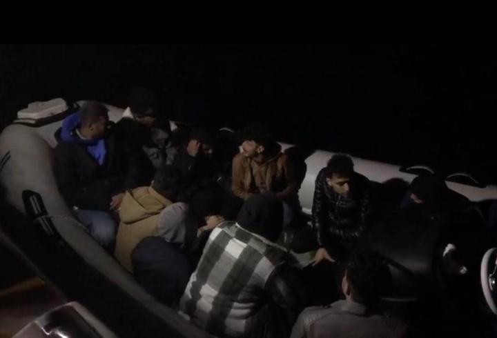 Bodrum açıklarında 32 düzensiz göçmen yakalandı