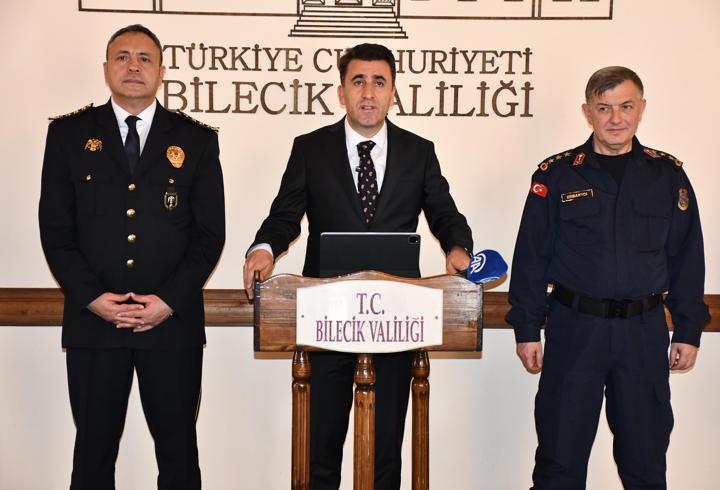 Bilecik Valisi Aygöl, kentin asayiş verilerini açıkladı