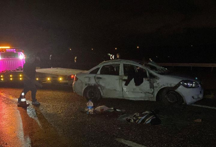 Karabük’te devrilen otomobilde 3’ü çocuk 5 kişi yaralandı