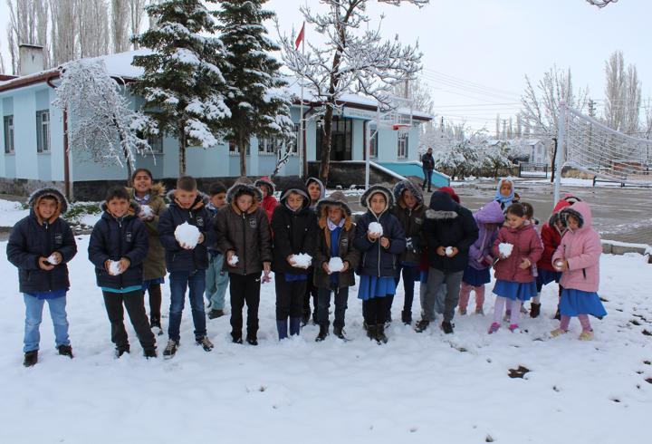 Aksaray’da kar yağışı 