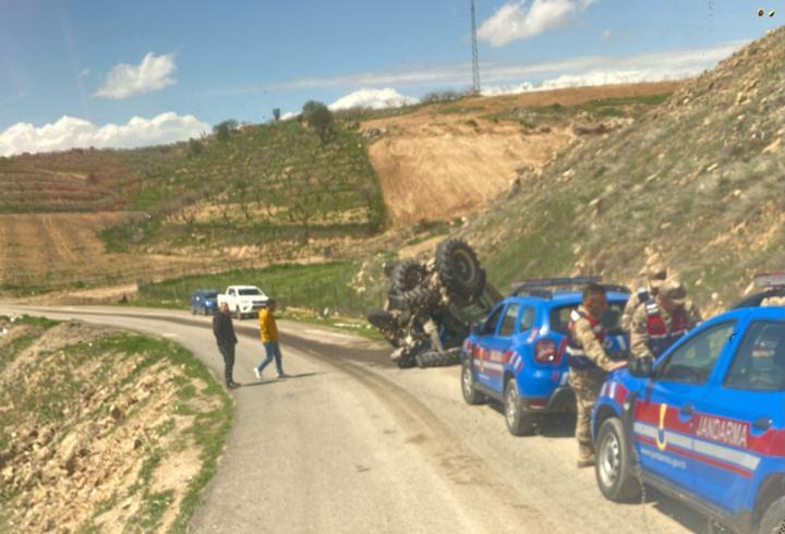Siirt’te, ters dönen traktörün sürücüsü yaralandı
