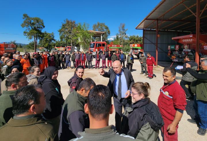 Serik'te ormancılara iş başı eğitimi