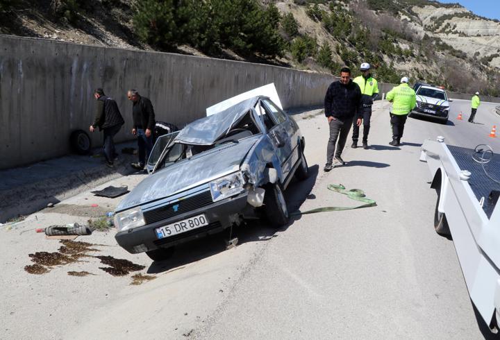 Burdur'da kaza: 4 yaralı