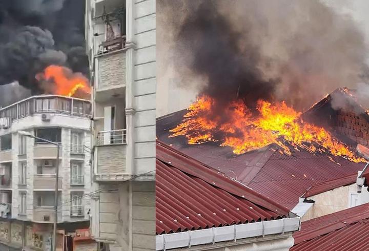 Esenyurt'ta korku dolu anlar! 5 katlı binada yangın paniği