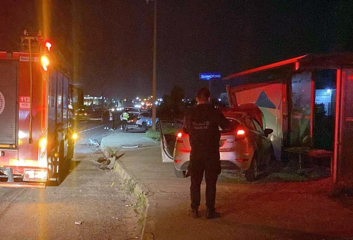 Çorlu’da 2 otomobil çapıştı, sürücüler hafif yaralandı