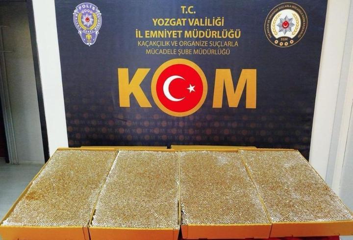 Yozgat'ta 25 bin dolu makaron ele geçirildi