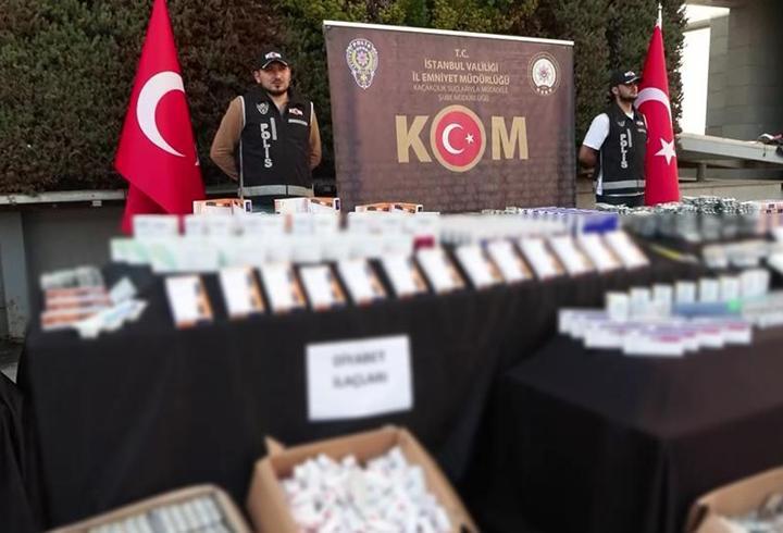 400 milyonluk kaçak ilaç operasyonu