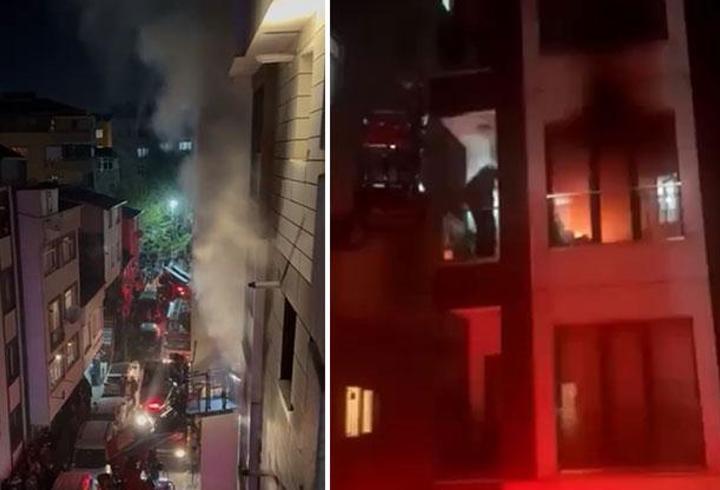 Kağıthane'de prizden çıkan yangın daireyi küle çevirdi
