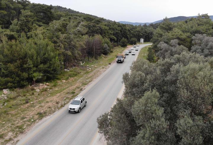 Bodrum'da dron destekli trafik uygulaması