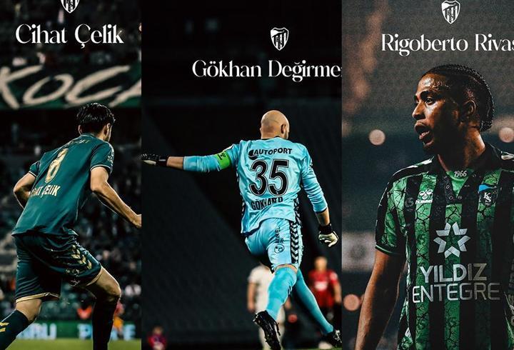 Kocaelispor’da 3 imza daha