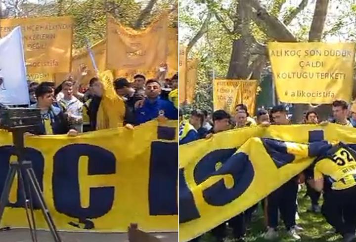 Fenerbahçe taraftarları, yönetimi istifaya çağırdı