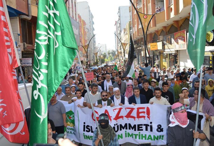 Mardin’de Gazze’ye destek yürüyüşü