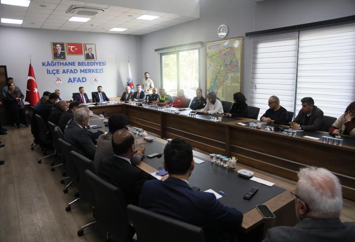 Kâğıthane’de afet koordinasyon toplantısı gerçekleşti