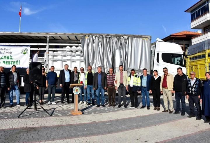 Nallıhan'da çiftçilere sera malzemesi desteği verildi
