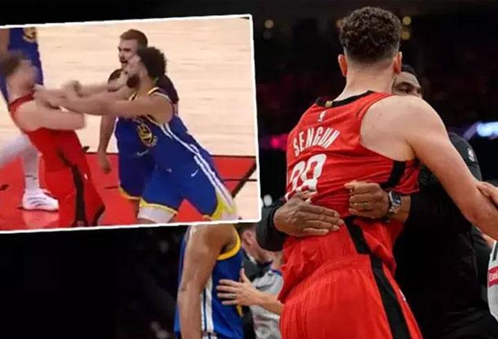 NBA'de saha karıştı: Alperen Şengün'e kafa!