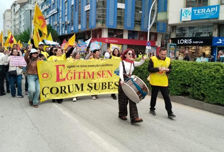 Çorum'da 1 Mayıs kutlandı