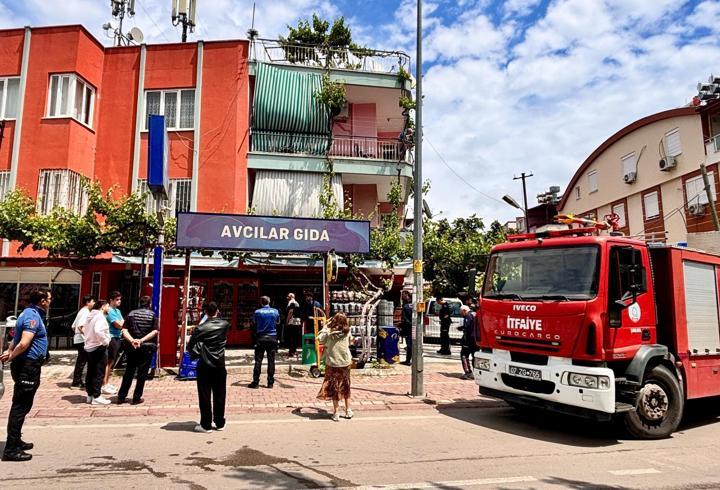 Antalya’da iş yerinde yangın 