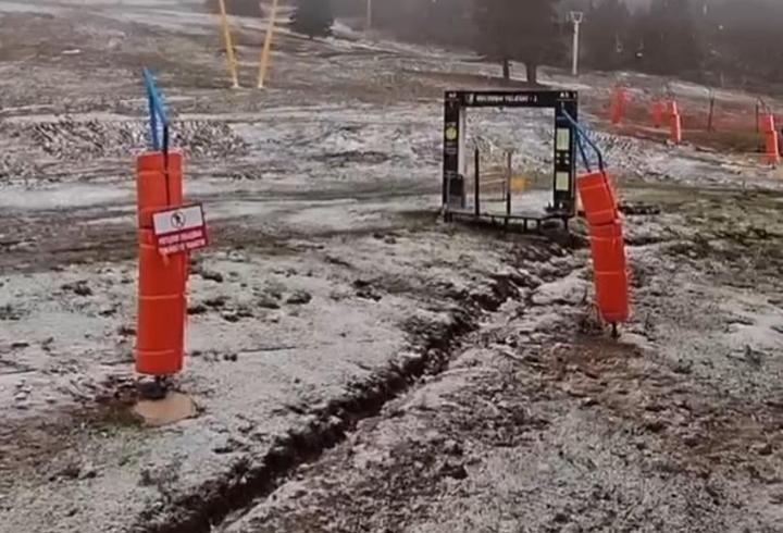 Uludağ'a mayıs ayında kar yağdı