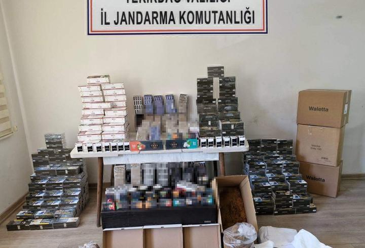  Çerkezköy'de 120 bin makaron ele geçirildi