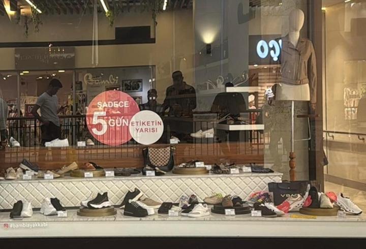 Mersin'de mağaza tavanı çöktü: Yaralılar var