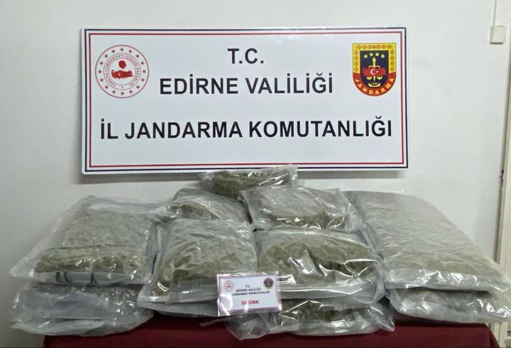 Edirne'de 16,5 Kilo Skunk Ele Geçirildi