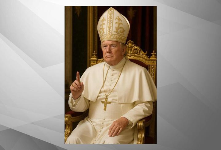 Trump Papa fotoğrafı hakkında konuştu