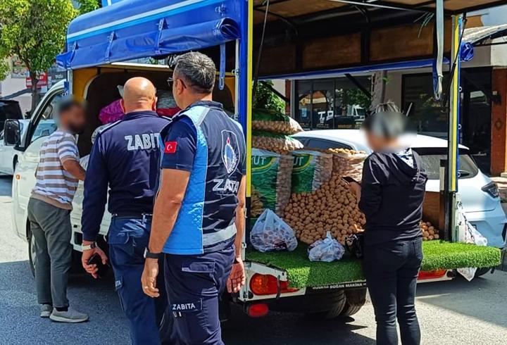 Manavgat'ta zabıtadan denetim