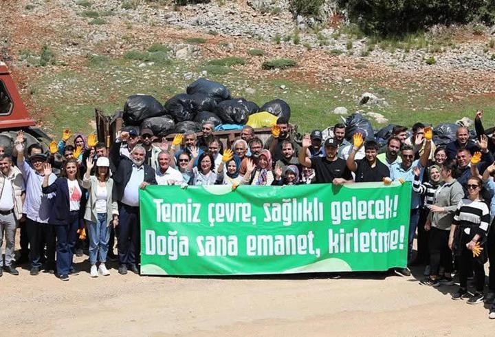Akseki'de çevre temizliği etkinliği