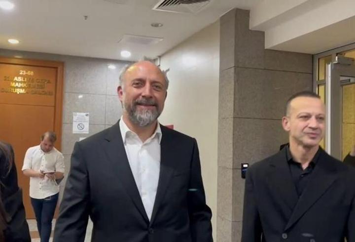 Halit Ergenç ve Rıza Kocaoğlu adliyeye geldi