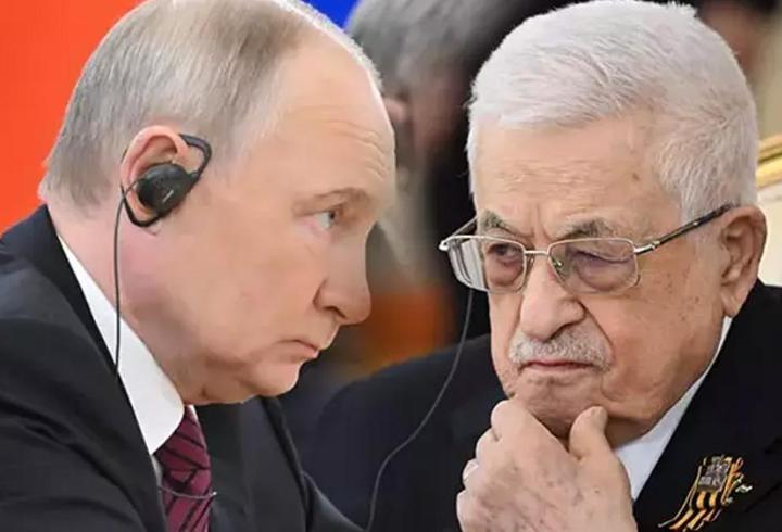 Putin, Filistin Devlet Başkanı Mahmud Abbas ile görüştü
