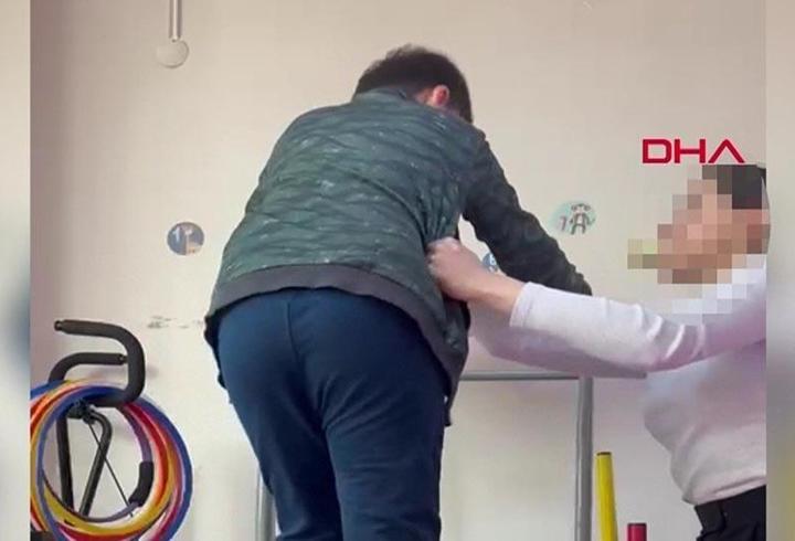 Otizmli çocuğa eğitmen zorbalığı!
