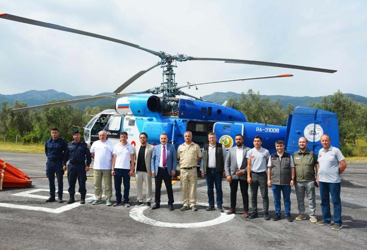Balıkesir'de yangın söndürme helikopteri göreve başladı
