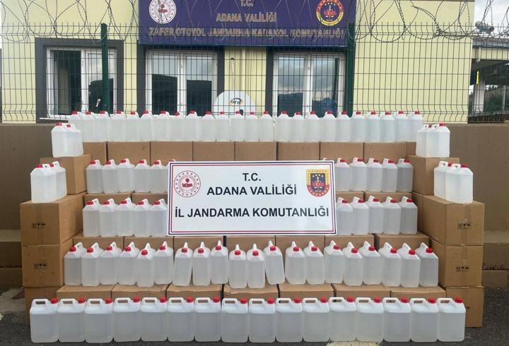 Adana’da 2 bin litre kaçak etil alkol ele geçirildi