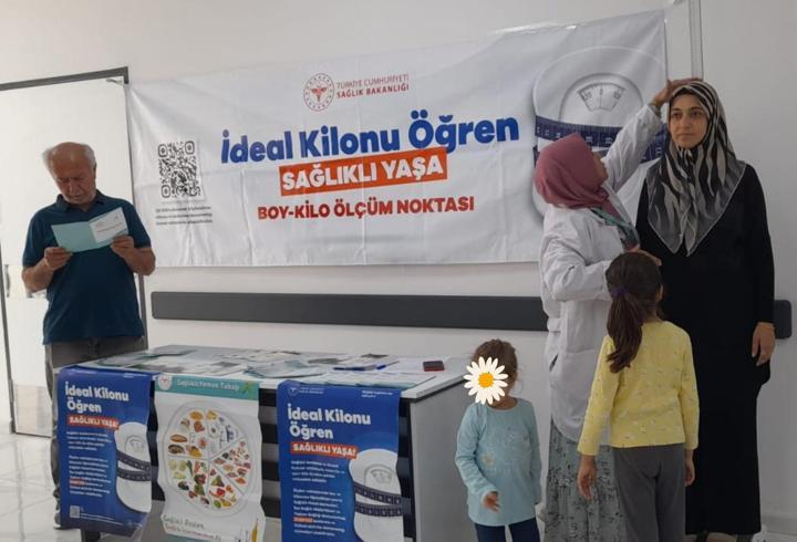 Hatay’da vatandaşların boy-kilo ölçümleri yapılmaya başlandı