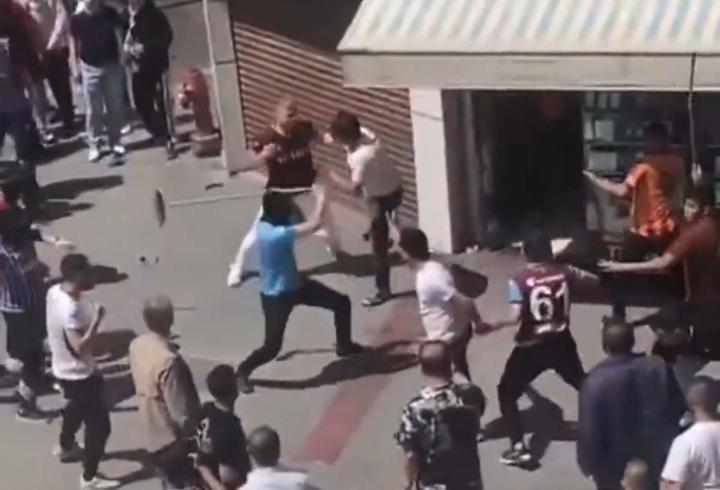 Gaziantep'te final maçı öncesi taraftarlar arasında tartışma çıktı