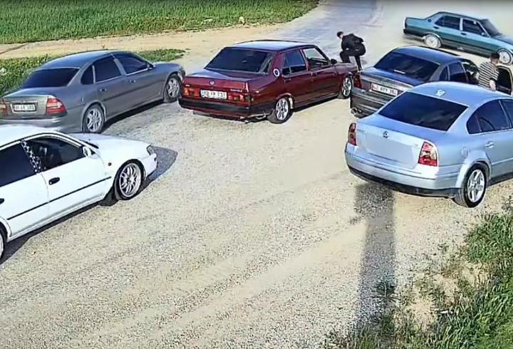 Drift ve silahla terör estirdiler: O anlar kamerada