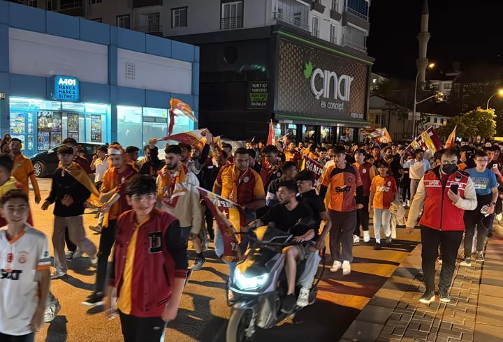 Kırşehir'de Galatasaray’ın şampiyonluk kutlaması